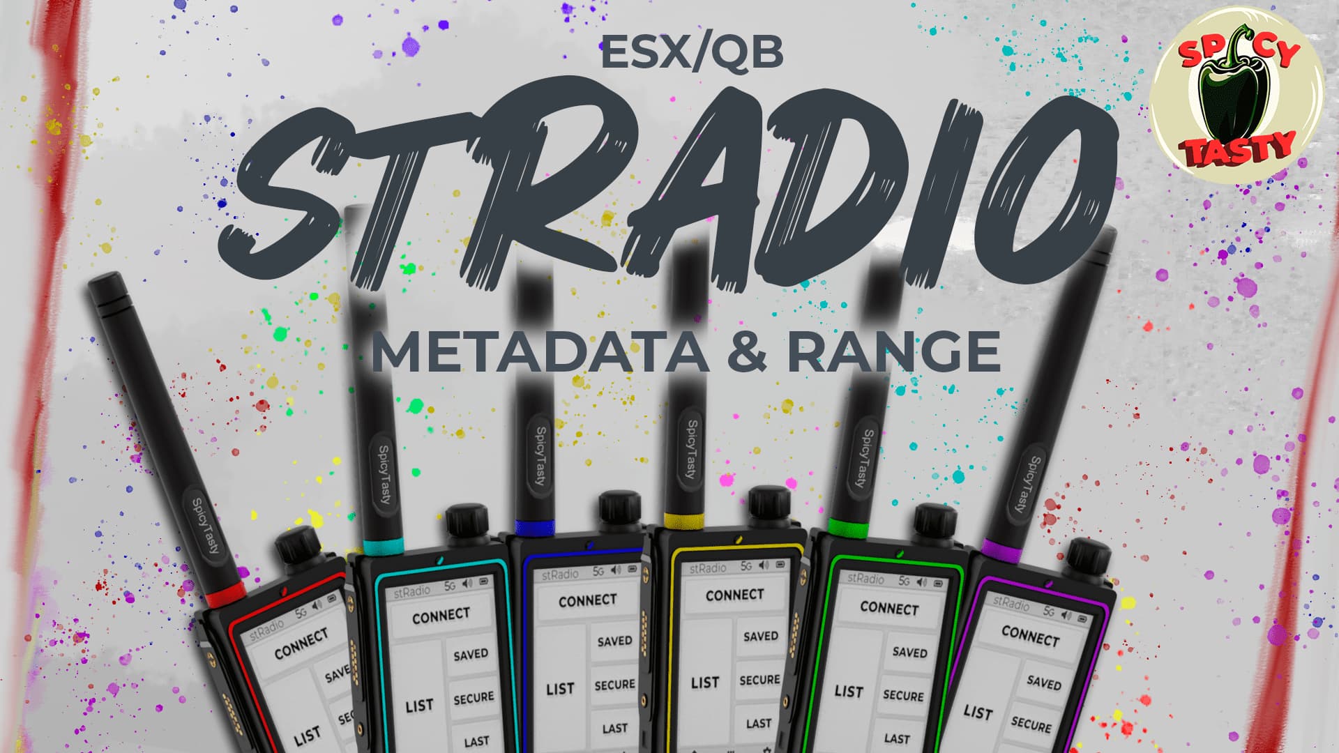 [ESX/QB] Advanced Radio Script with metadata, distance, jammers, chips and more Thumbnail